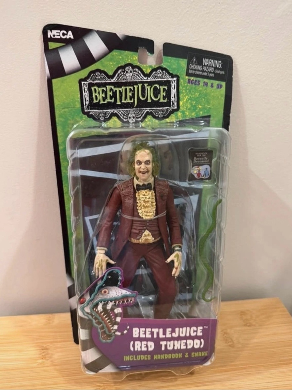 NECA Beetlejuice Red Tuxedo 7" Scale Action Figure - NIP